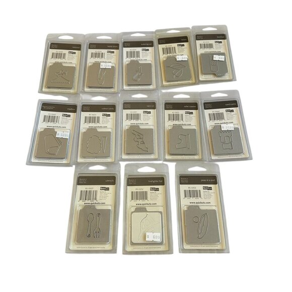 QuickKutz Dies for Hand Tool 13 Different Dies Scrapbooking New in Package - Picture 6 of 10